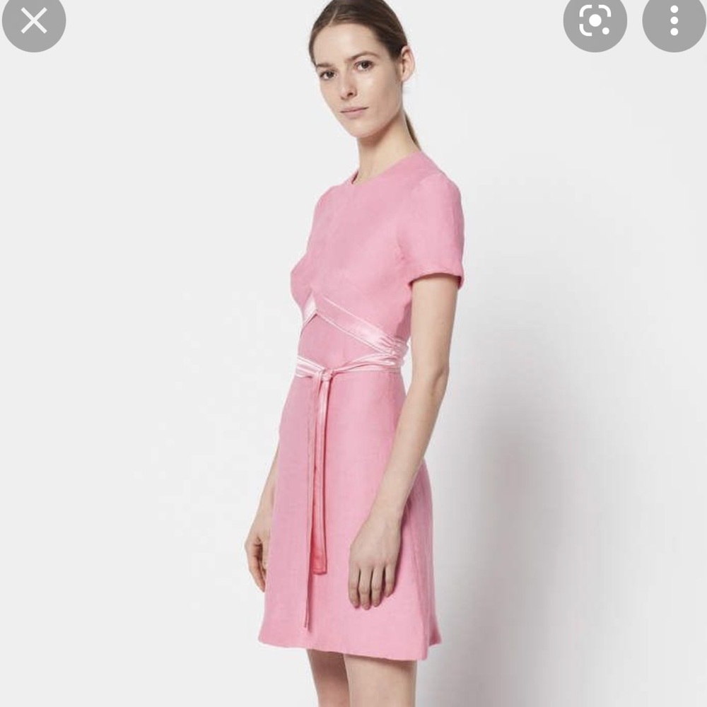Sandro pink crepe dress